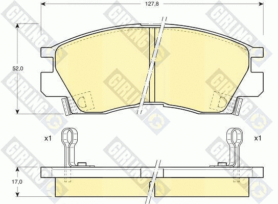 Brake Pad Set, disc brake (6109989)
