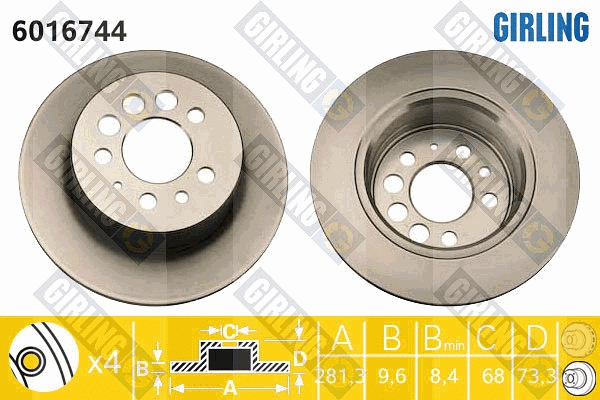 Brake Disc (6016744)