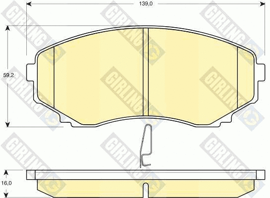 Brake Pad Set, disc brake (6132559)