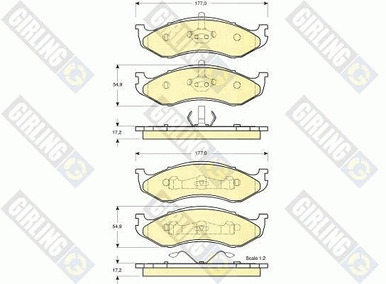 Brake Pad Set, disc brake (6141045)