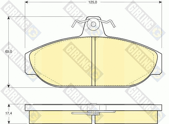Brake Pad Set, disc brake (6104821)