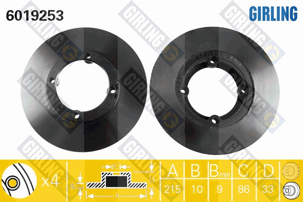 Brake Disc (6019253)