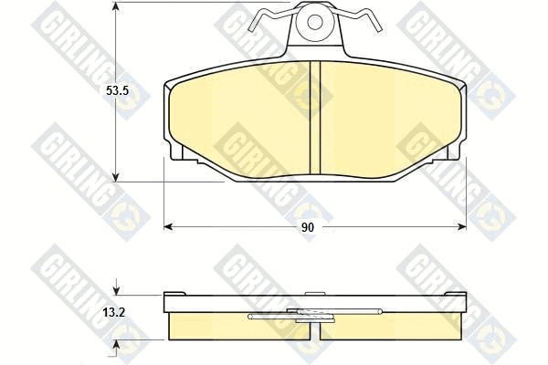 Brake Pad Set, disc brake (6104421)