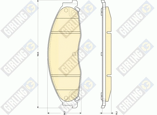Brake Pad Set, disc brake (6146019)