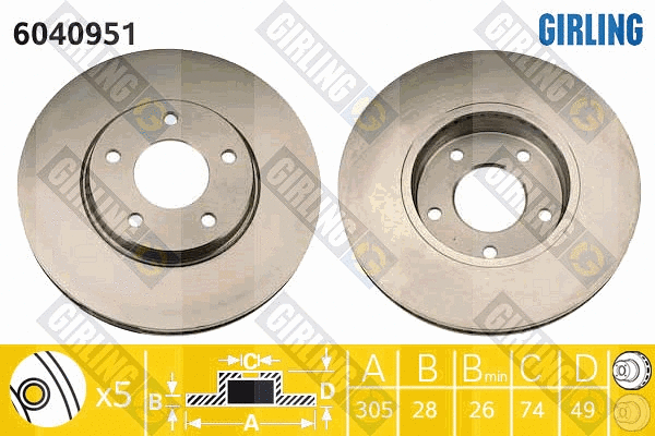 Brake Disc (6040951)