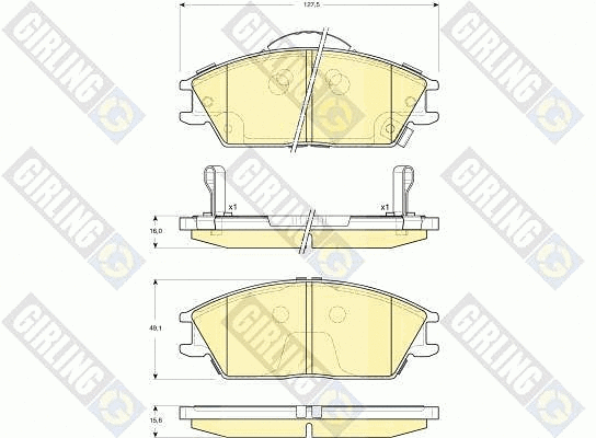 Brake Pad Set, disc brake (6133319)