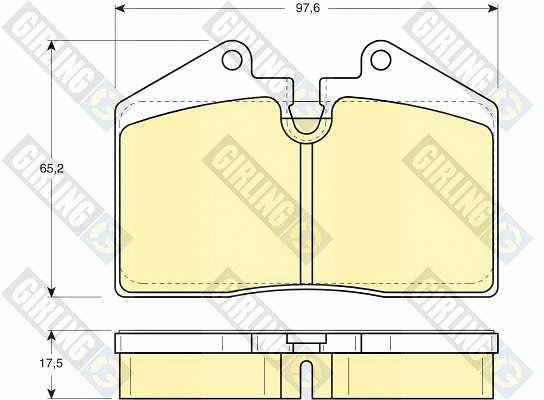 Brake Pad Set, disc brake (6103792)