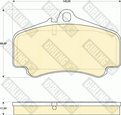 Brake Pad Set, disc brake (6117779)