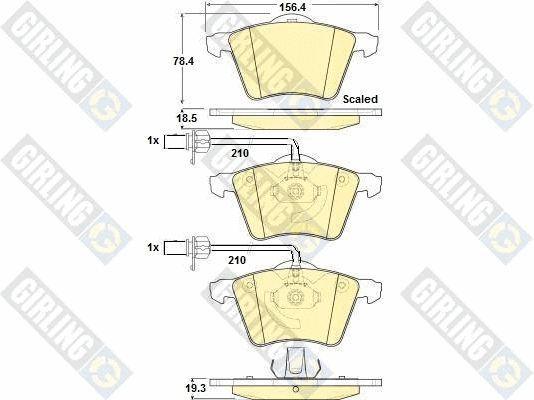 Brake Pad Set, disc brake (6114592)