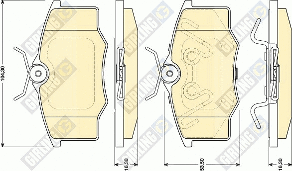 Brake Pad Set, disc brake (6117591)