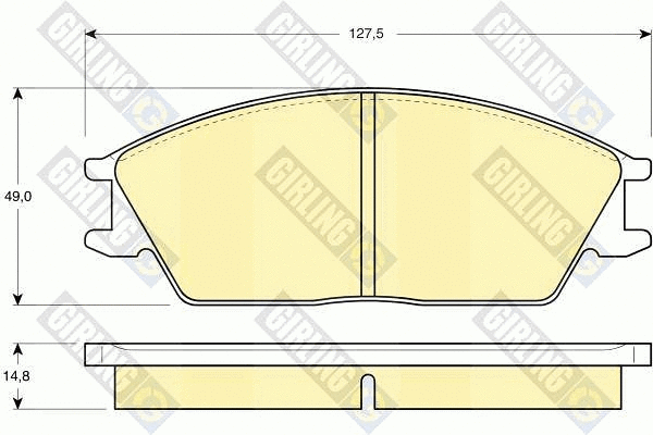 Brake Pad Set, disc brake (6103739)
