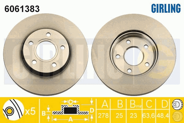 Brake Disc (6061383)