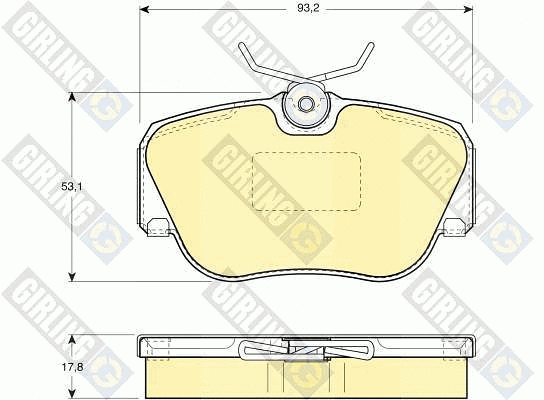Brake Pad Set, disc brake (6108171)