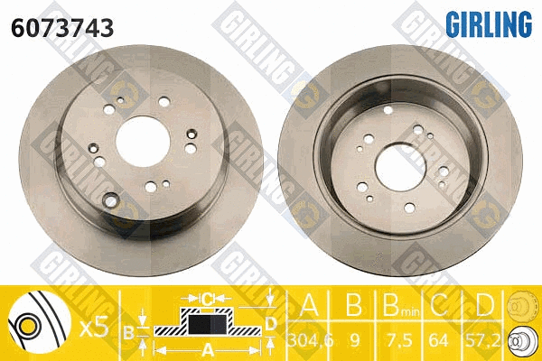 Brake Disc (6073743)