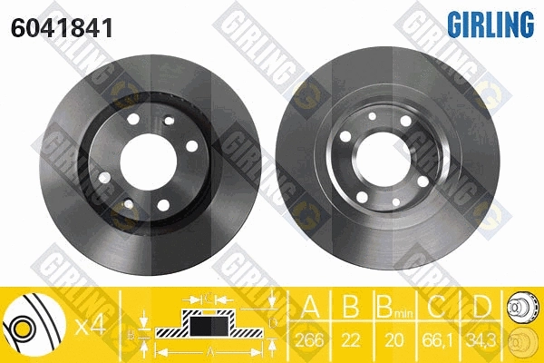 Brake Kit, disc brake (6411943)