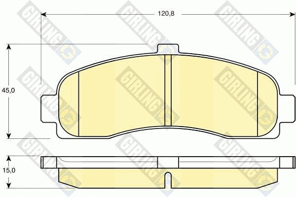 Brake Pad Set, disc brake (6110599)