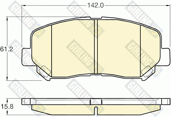 Brake Pad Set, disc brake (6135627)