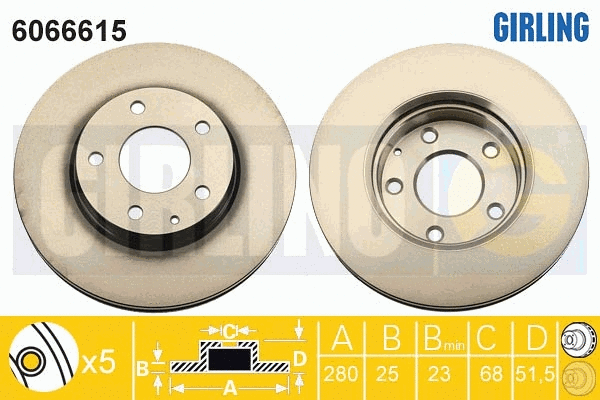 Brake Disc (6066615)