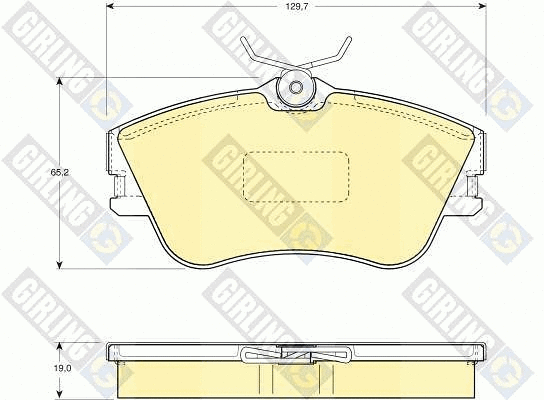 Brake Pad Set, disc brake (6110921)