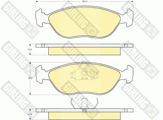 Brake Pad Set, disc brake (6112462)
