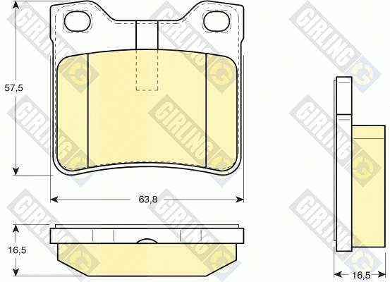 Brake Pad Set, disc brake (6112762)