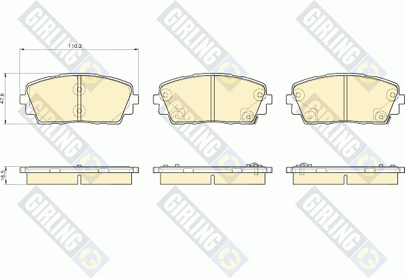 Brake Pad Set, disc brake (6135359)