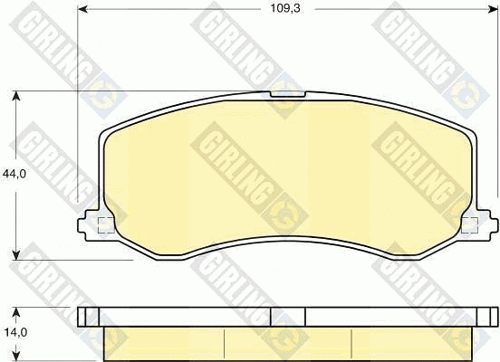 Brake Pad Set, disc brake (6132379)
