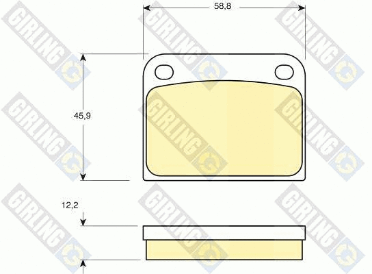 Brake Pad Set, disc brake (6105941)