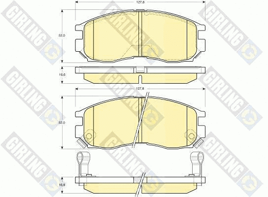 Brake Pad Set, disc brake (6131339)