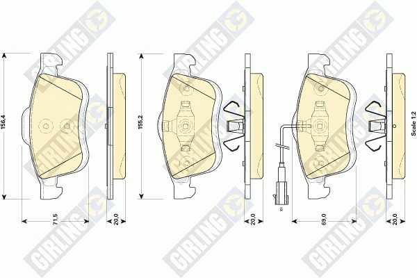 Brake Pad Set, disc brake (6118644)