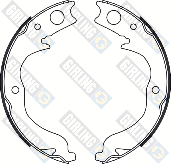 Brake Shoe Set, parking brake