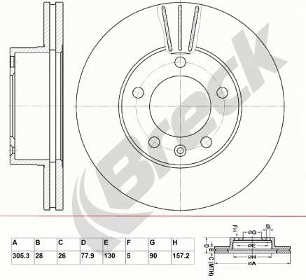 Brake Disc (BR 337 VA100)