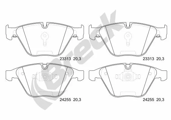 Brake Pad Set, disc brake (23313 00 551 10)
