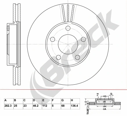 Brake Disc (BR 383 VA100)