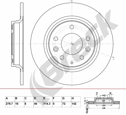 Brake Disc (BR 049 SA100)