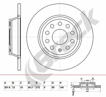 Brake Disc (BR 036 SA100)