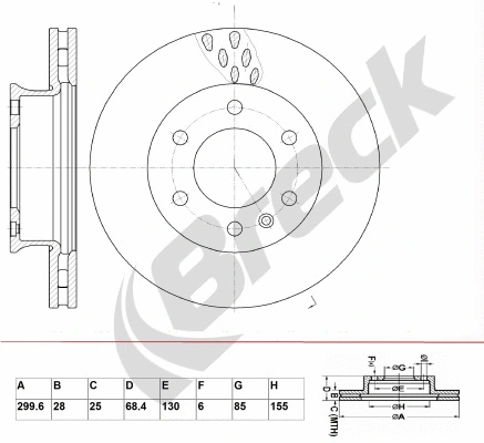 Brake Disc (BR 352 VA100)