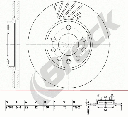 Brake Disc (BR 310 VA100)