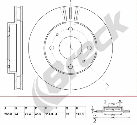 Brake Disc (BR 381 VA100)