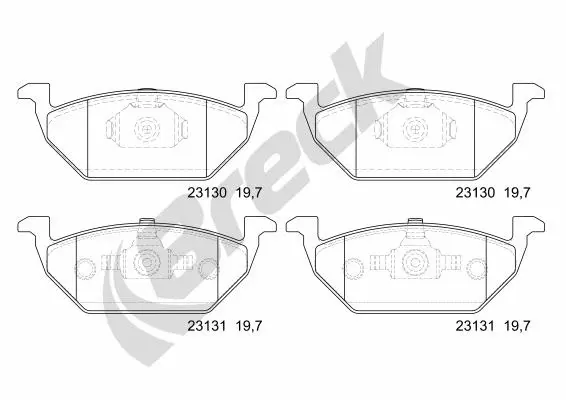 Brake Pad Set, disc brake (23130 00 702 00)