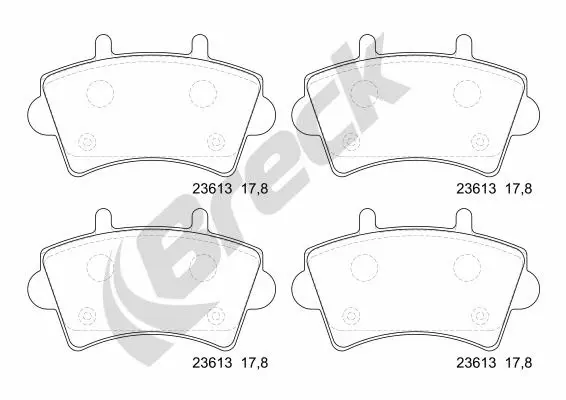 Brake Pad Set, disc brake (23613 00 703 00)