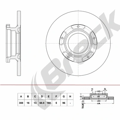 Brake Disc (BR 073 SA100)