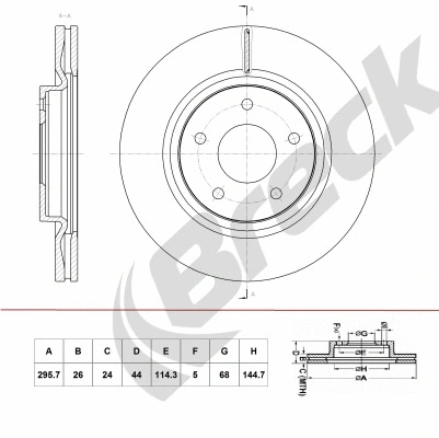 Brake Disc (BR 398 VA100)