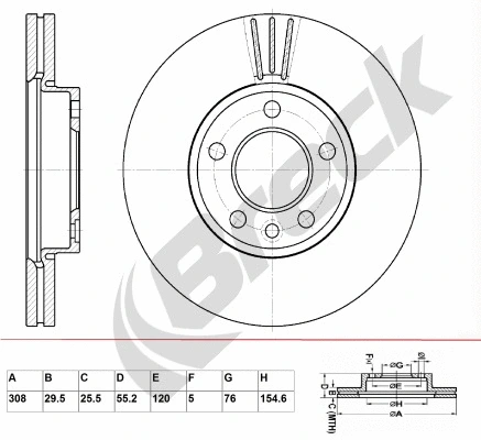 Brake Disc (BR 360 VA100)