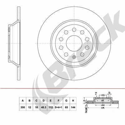 Brake Disc (BR 076 SA100)