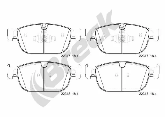 Brake Pad Set, disc brake (22317 00 553 00)
