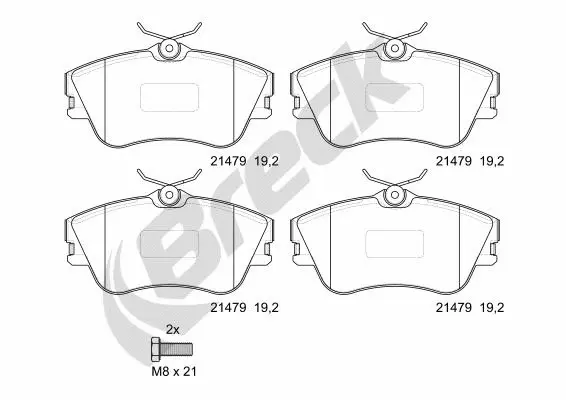 Brake Pad Set, disc brake (21479 00 703 00)