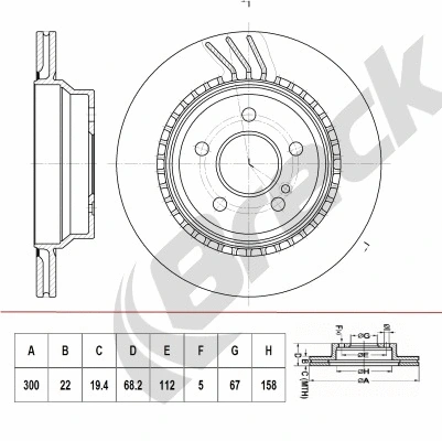 Brake Disc (BR 405 VA100)