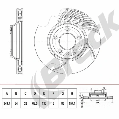 Brake Disc (BR 410 VH100)