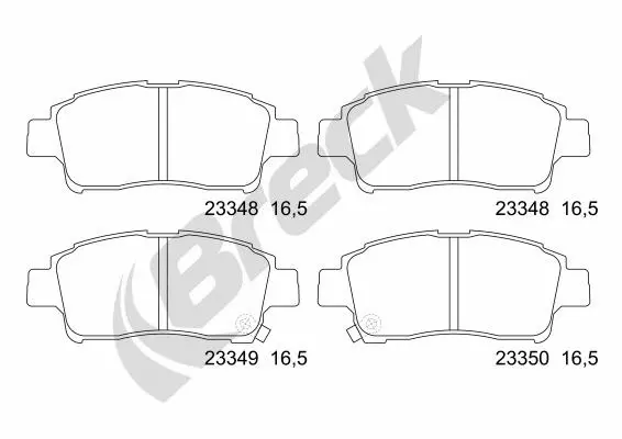 Brake Pad Set, disc brake (23348 00 701 10)